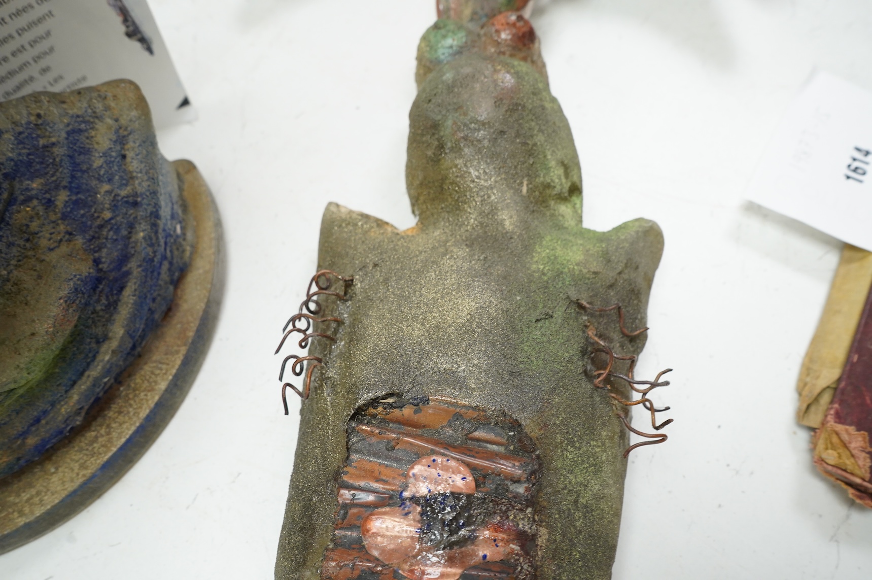 Sylvie Belanger, an art glass model of a sword- 127cm long